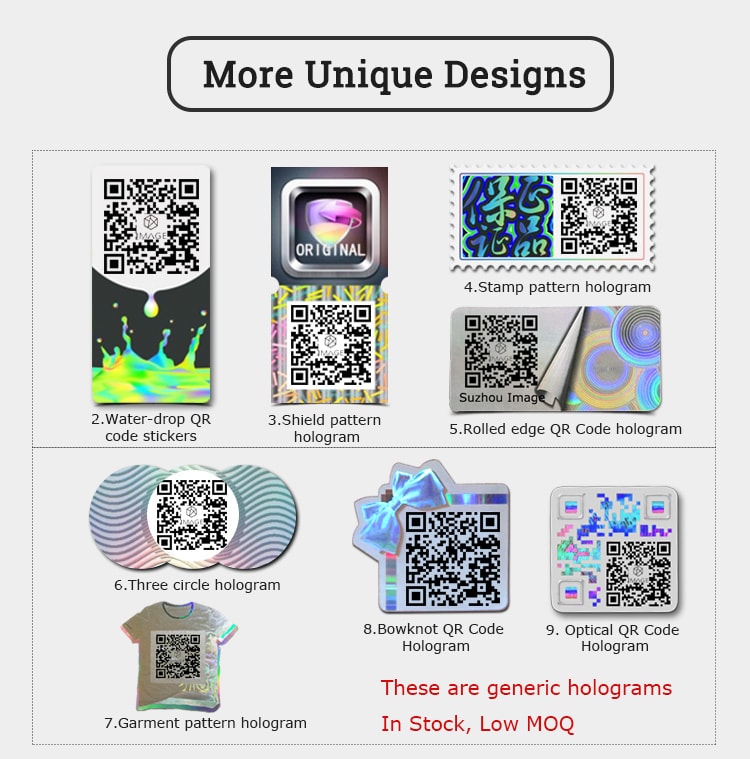 3d Hologram Security QR Code Label — NIPIMAGE