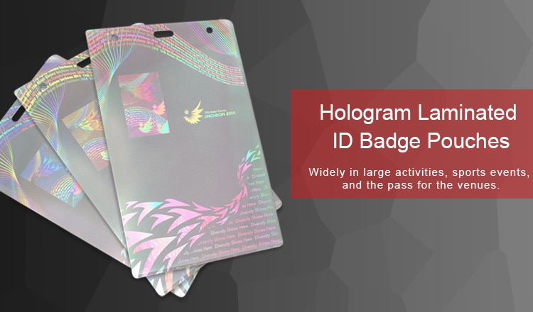 Hologram Laminated Id Badge Pouches — Nipimage 1678